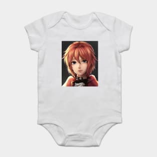 Red Hair Anime Girl Baby Bodysuit